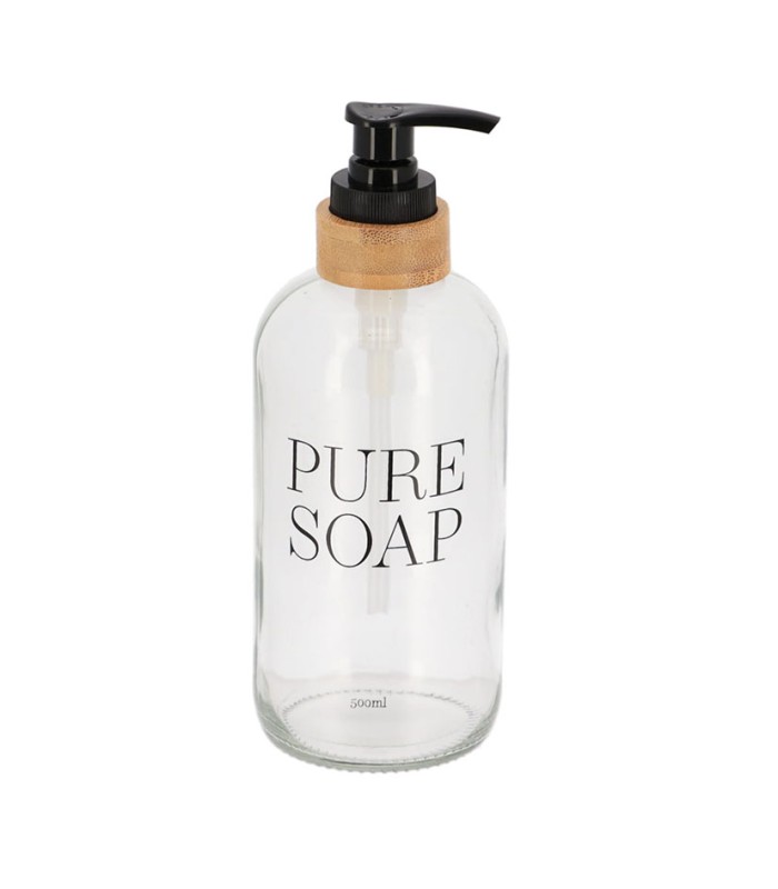 DOSIFICADOR JABON TRANSPARENTE 500 ML.