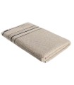 TOALLA BAÑO 70X130 100%ALG. BEIGE/NEGRO