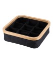 SERIE BAMBU/NEGRO. CESTA PLEG.COMPART.