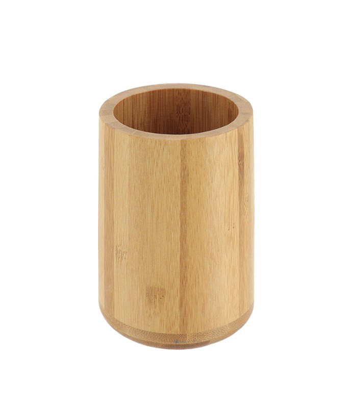 SERIE BAÑO BAMBU. VASO REDONDO