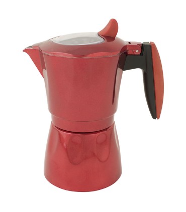 CAFETERA AL. INDUCCION HABITEX ROJA 6 TZ