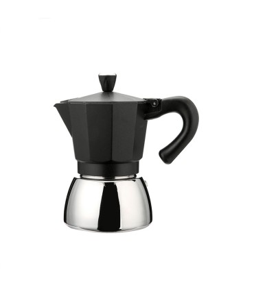 CAFETERA ACERO ALUM. DARK 3 TZ.HABITEX