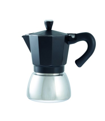 CAFETERA ACERO ALUM. DARK 9 TZ.HABITEX