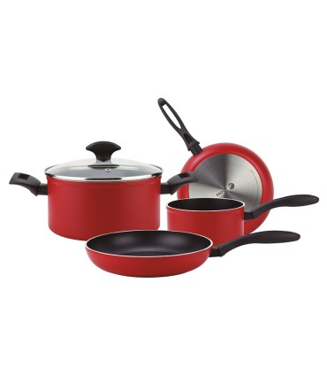 BATERIA COCINA 5 PZAS. MAXIMA ROJA FAGOR