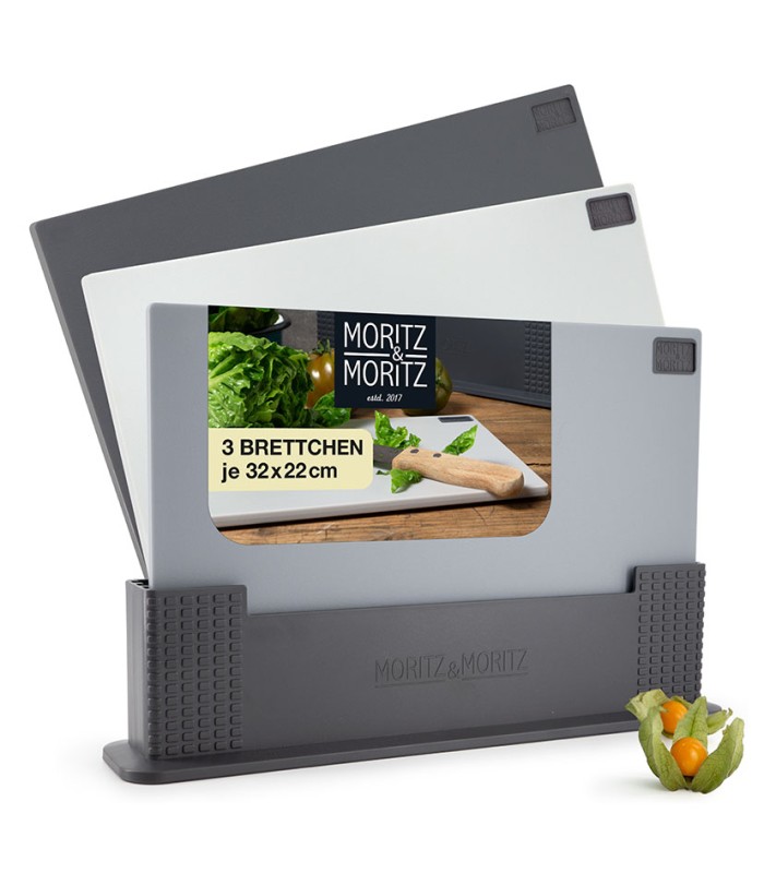 TABLA CORTAR 3 UN. C/SOPORTE 32X22CM.