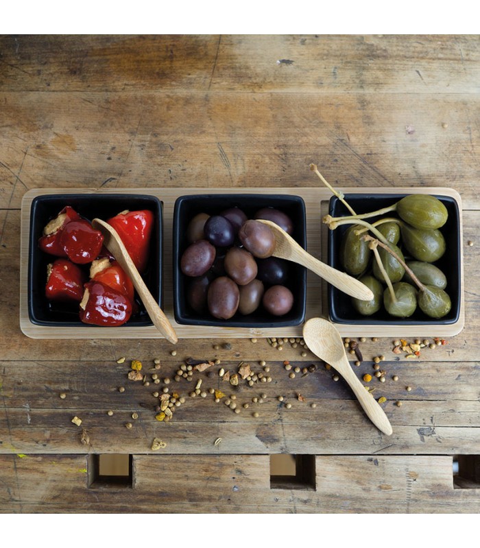 JUEGO APERITIVO 7 PZAS NEGRO MORITZ