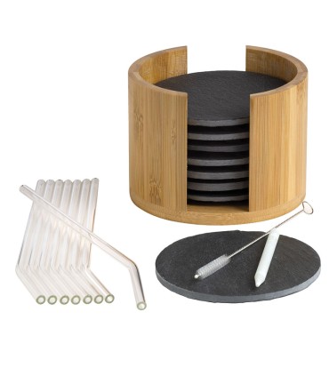 SET POSAVASOS PIZARRA 8 UN.MORITZ&MORITZ