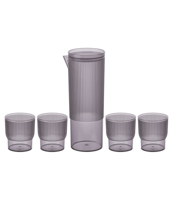 SET JARRA 1,1L+4 VASOS NEVE PS AHUMADO