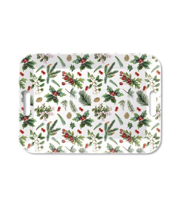 SERIE WINTER GREENERY.BANDEJA 33X47CM.