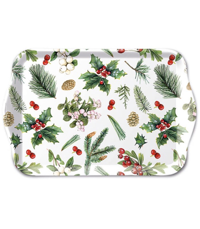 SERIE WINTER GREENERY.BANDEJA 13X21CM.