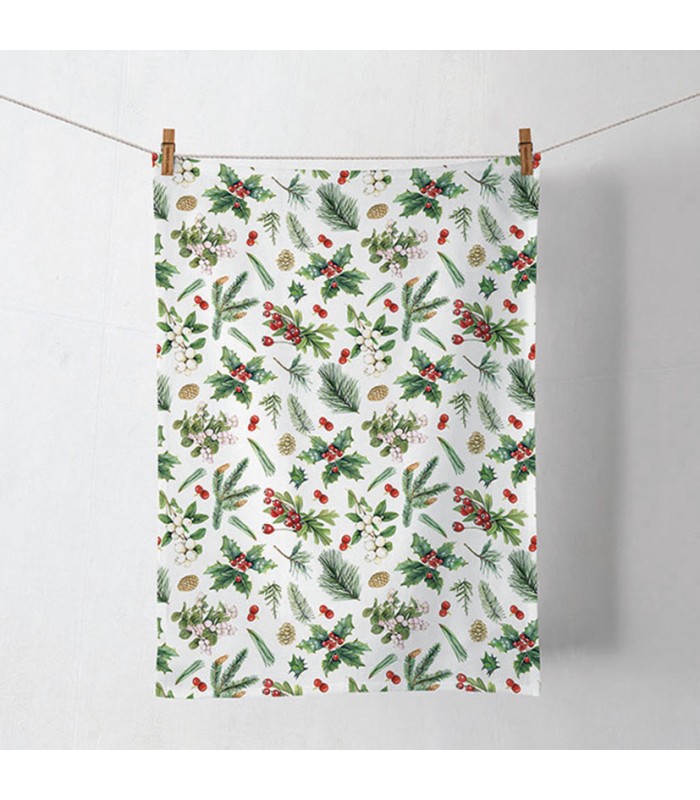 SERIE WINTER GREENERY.TRAPO COCINA 50X70