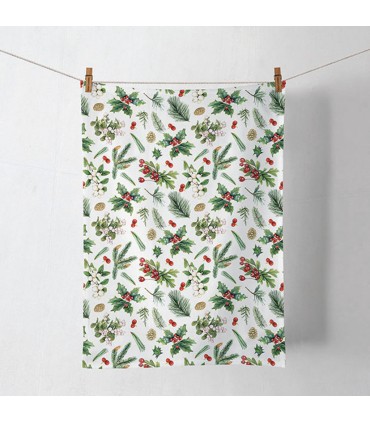 SERIE WINTER GREENERY.TRAPO COCINA 50X70