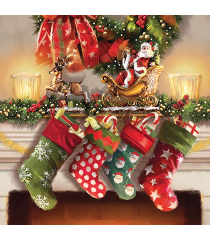 SERIE HANG.STOCKING.SERVILLETA 33X33CM.