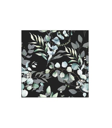 SERIE EUCALIPTUS. SERVILLETA 33CM.NEGRO