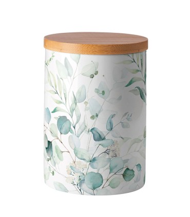 SERIE EUCALIPTUS. BOTE PORCELANA 13,5X10