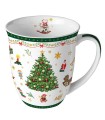 SERIE CHRIST.EVERGREEN.MUG PORCEL.400ML.