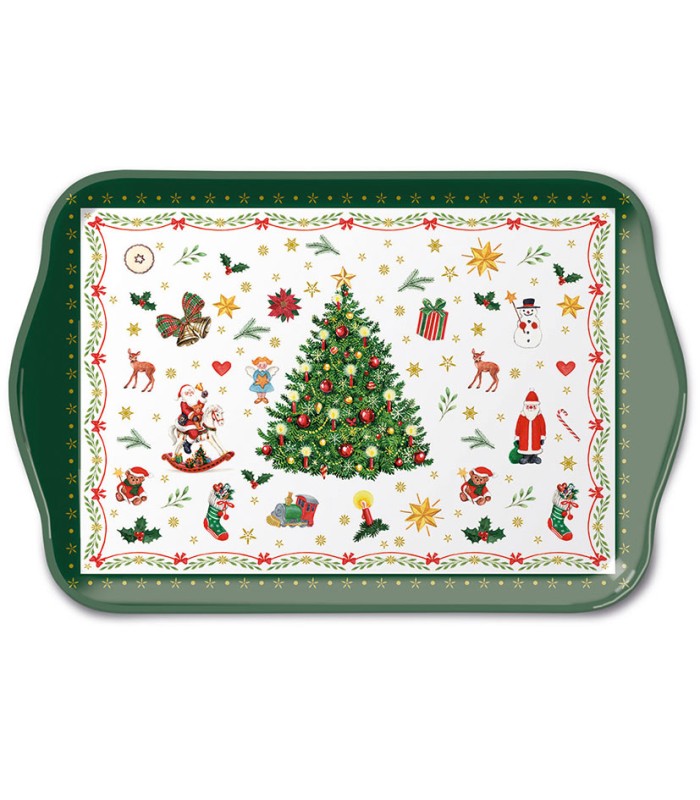 SERIE CHRIST.EVERGREEN.BANDEJA 13X21 CM.