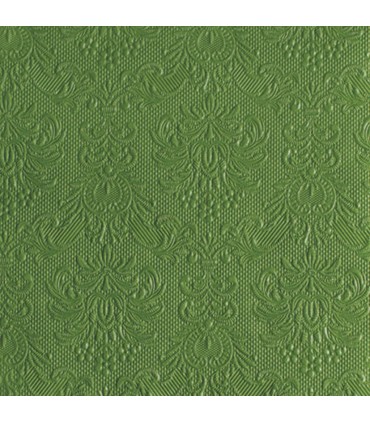 SERVILLETA 33X33CM. GRABADA LISA VERDE