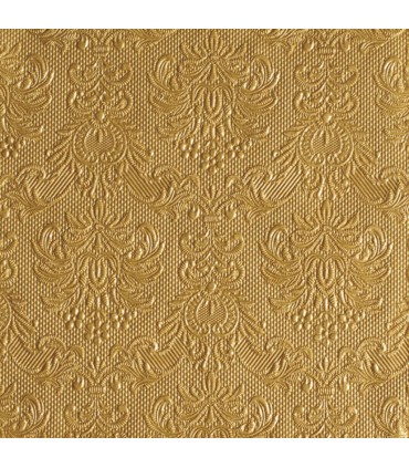 SERVILLETA 33X33CM. GRABADA LISA ORO