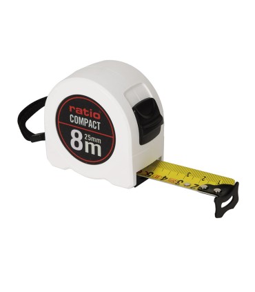 FLEXOMETRO CINTA 25/8MTS.COMPACT RATIO
