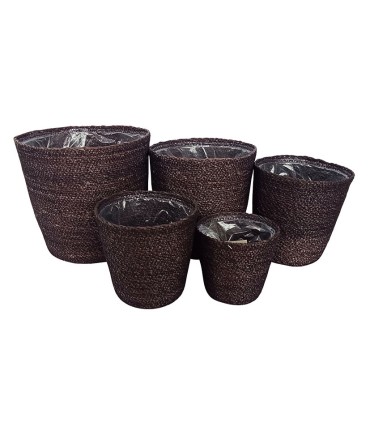 CESTA RDA. NEGRA FORRO INTERIOR 5 UN.