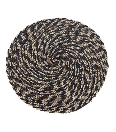 MANTEL IND. REDONDO YUTE BICOLOR 30 CM.