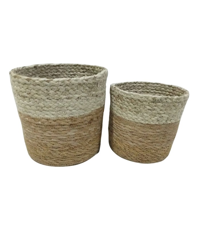 CESTA CILINDRICA YUTE/ANEA SET 2 UNDS.