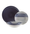 VAJILLA 18 PZAS. GRES LEANNE AZUL