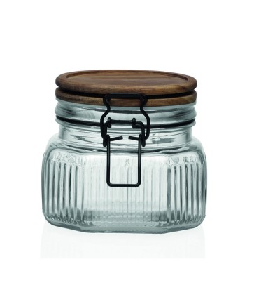 BOTE CON TAPA 600ML.ACACIA 11,3X12,1X9,8