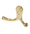 COLGADOR DOBLE LATON PULIDO