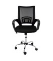 SILLA OFICINA MARTINA NEGRA C//BRAZOS