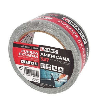 CINTA ADHE.AMERICANA GRIS 30MX50MM