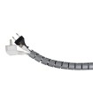 ORGANIZADOR CABLES GRIS 2M Ø 26MM C/GUIA