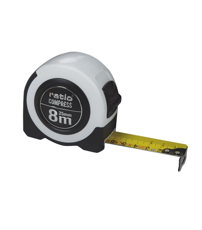 FLEXOMETRO CINTA 25/8 MTS.COMPRESS RATIO