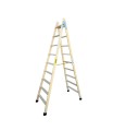 ESCALERA MADERA PLABELL 9 PELDAÑOS 60MM
