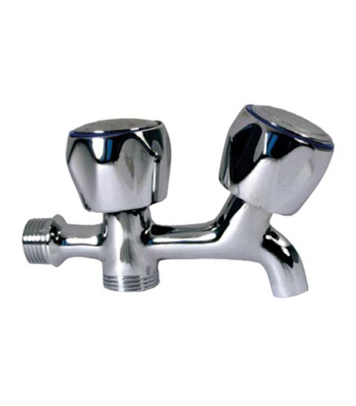 GRIFO LAVADORA DOBLE VOLANTE METAL