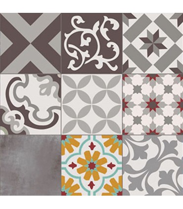 ALFOMBRA CROMA PATCH GRIS-AMBAR 45X75