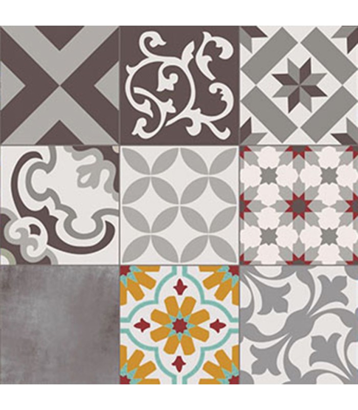 ALFOMBRA CROMA PATCH GRIS-AMBAR 50X110