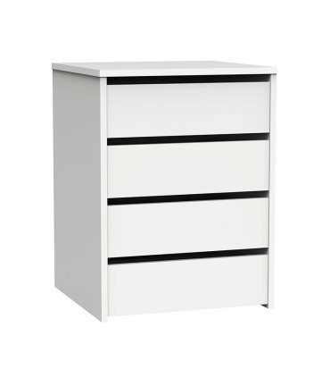 CAJONERA 4 CAJONES BLANCO BRILLO