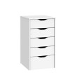 CAJONERA 5 CAJONES EKO 71X40X43 CM.BLANC