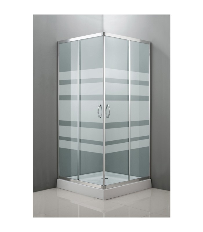 MAMPARA DUCHA ANGULAR 80X80 CM CROMO