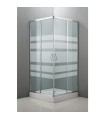 MAMPARA DUCHA ANGULAR 80X80 CM CROMO