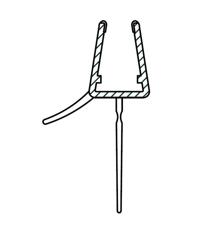 PERFIL 2 METROS VIERTEAGUA 19,5MM  6/8MM