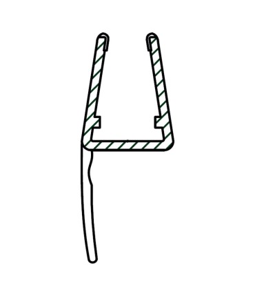 PERFIL 2 METROS JUNTA 13MM  6/8MM