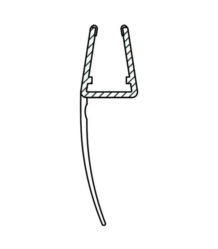 PERFIL 2 METROS JUNTA 23MM  6/8MM