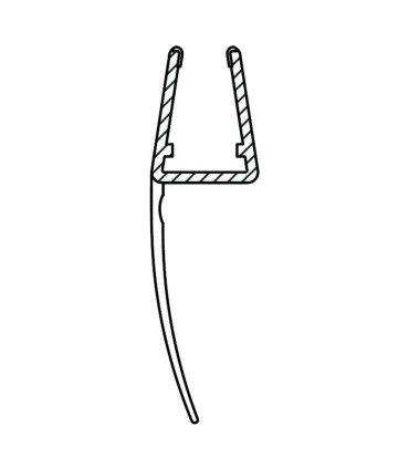 PERFIL 2 METROS JUNTA 23MM  6/8MM