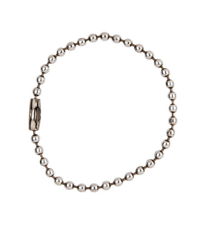 LLAVERO BOLITAS ACERO INOX. 15 CM.