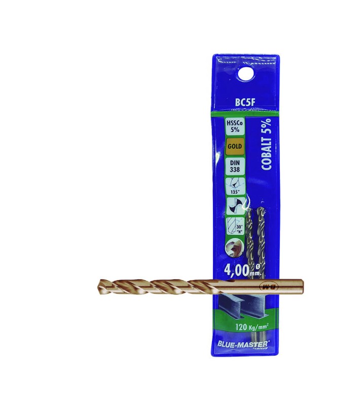 BROCA DIN 338 HSS-CO RECT. 2,00MM.2UDS.