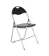 SILLA METALICA PLEGABLE METAL/NEGRO