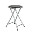 TABURETE MET.PLEGABLE METAL/NEGRO